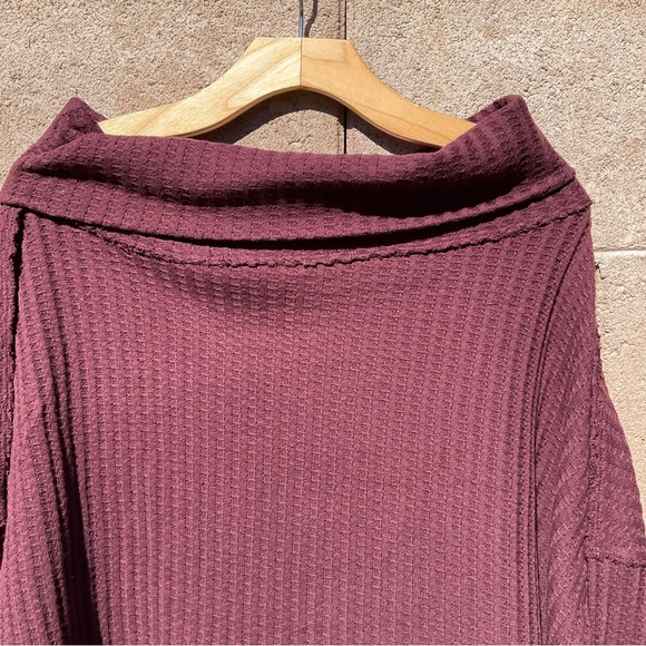 NWT Free People Juicy Long Sleeve Thermal Top Oversized Extra Small OB1581267 - Picture 5 of 9